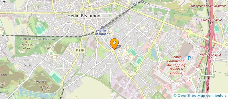 localisation de l'entreprise PROXI-MARCHES à HENIN-BEAUMONT