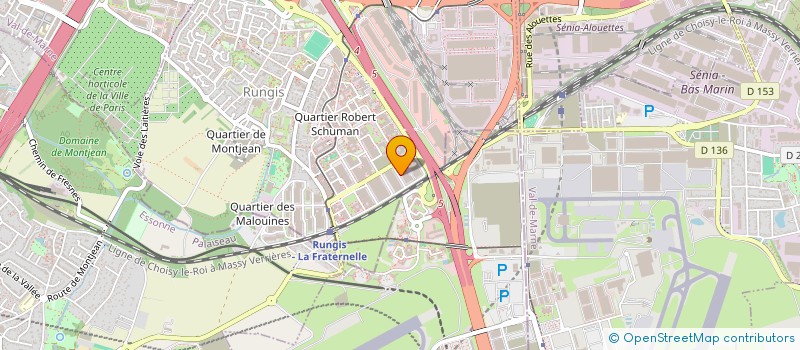 localisation de l'entreprise PROXI MATERIAUX à RUNGIS