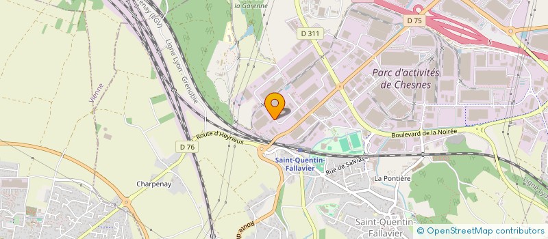 localisation de l'entreprise PROXI PAUSE à SAINT-QUENTIN-FALLAVIER