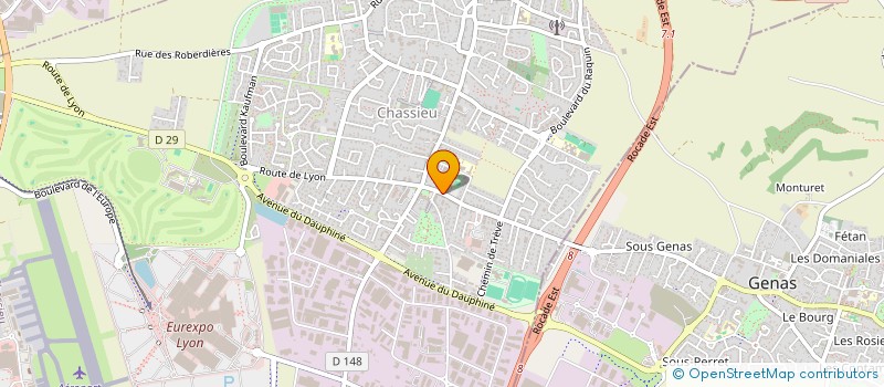 localisation de l'entreprise PROXI SERVICES  CHASSIEU