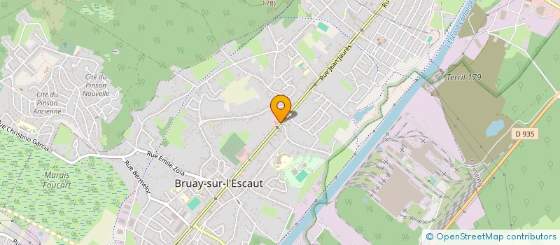localisation de l'entreprise PROXI SHOP à BRUAY-SUR-L'ESCAUT