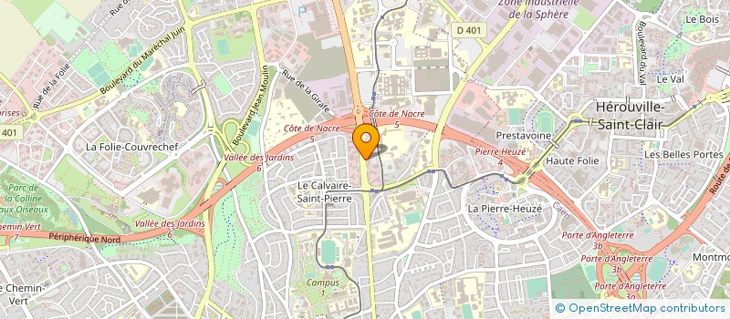 localisation de l'entreprise PROXI U NORD OUEST  CAEN
