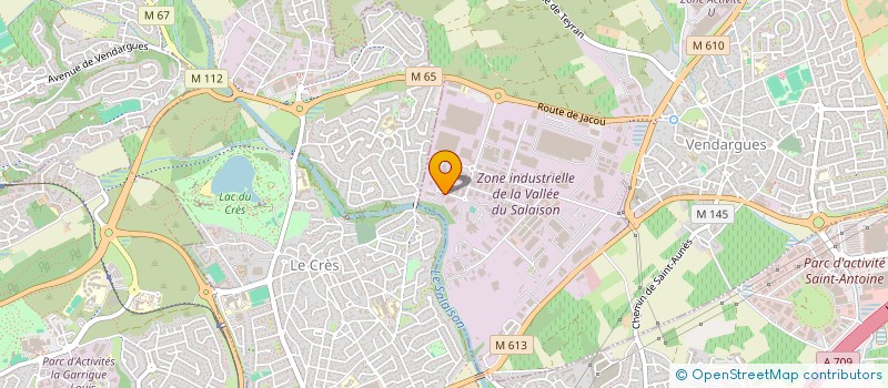 localisation de l'entreprise PROXIA à VENDARGUES