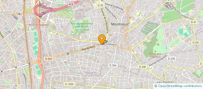 localisation de l'entreprise PROXIAL à MONTREUIL