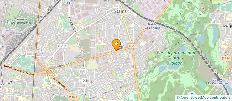localisation de l'entreprise PROXIBAT  STAINS