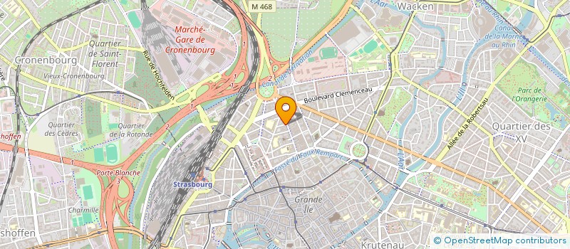 localisation de l'entreprise PROXIDESK à STRASBOURG