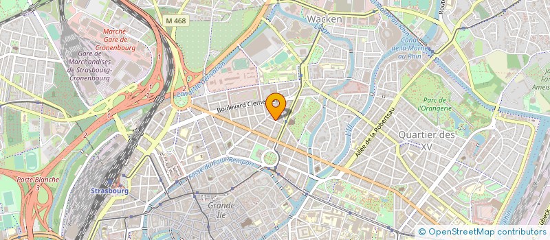 localisation de l'entreprise PROXIGEST à STRASBOURG