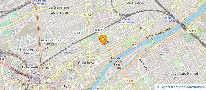localisation de l'entreprise PROXILAV à COURBEVOIE