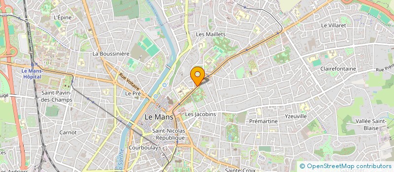 localisation de l'entreprise PROXIM'PARTAGE à LE MANS
