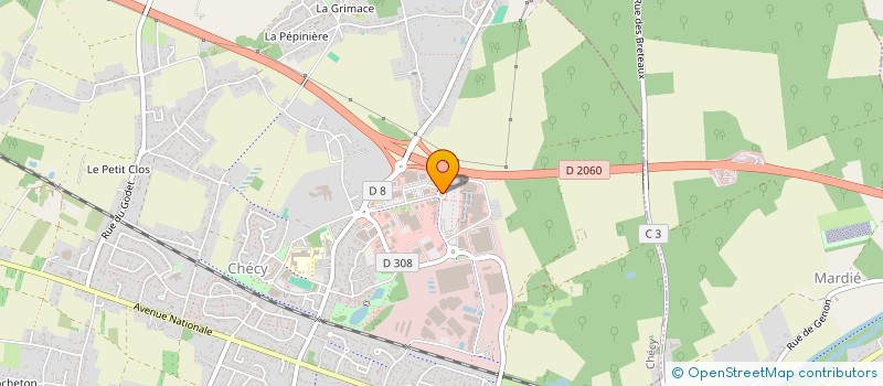 localisation de l'entreprise PROXIMA à CHECY