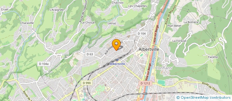 localisation de l'entreprise PROXIMA  ALBERTVILLE