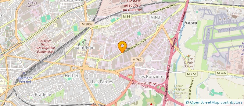 localisation de l'entreprise PROXIMA  CLERMONT-FERRAND