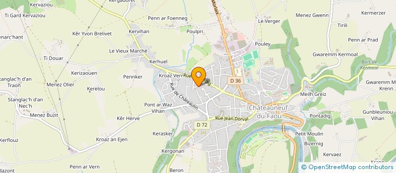 localisation de l'entreprise PROXIMA CONSEILS  CHATEAUNEUF-DU-FAOU