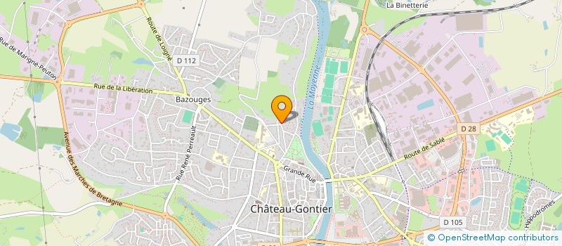 localisation de l'entreprise PROXIMA PATRIMOINE  CHATEAU-GONTIER-SUR-MAYENNE