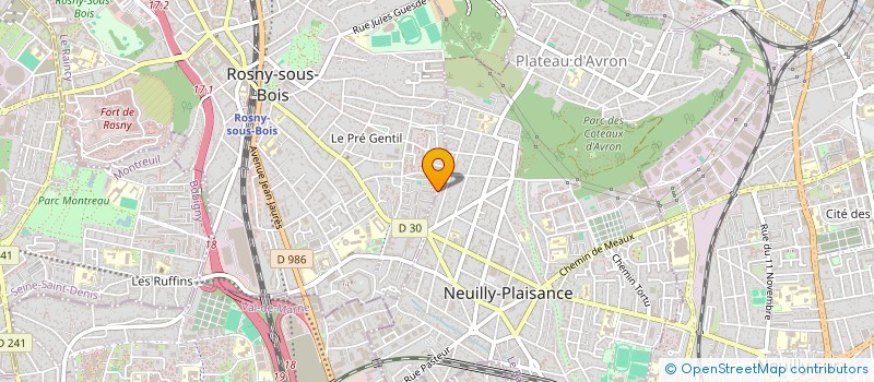 localisation de l'entreprise PROXIMA TECHNOLOGY à ROSNY SOUS BOIS