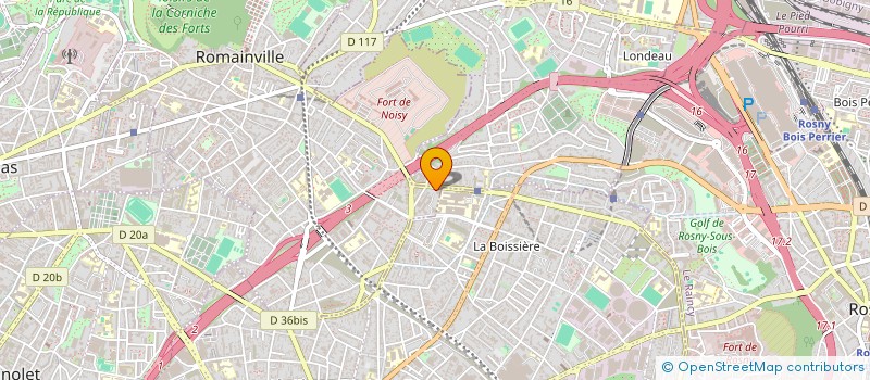 localisation de l'entreprise PROXIMA VTC à ROMAINVILLE