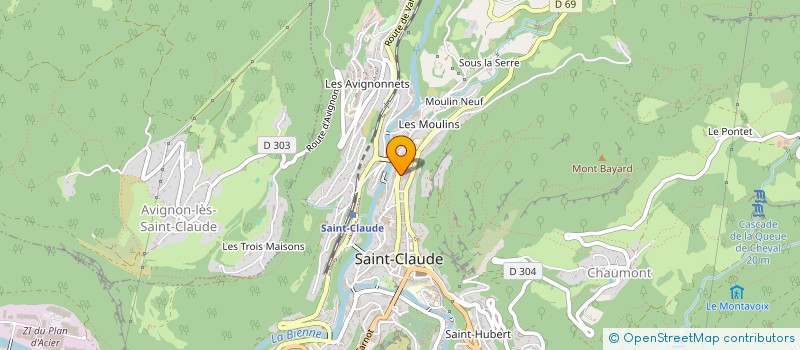 localisation de l'entreprise PROXIMAG à SAINT-CLAUDE