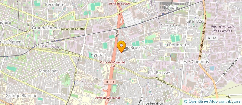 localisation de l'entreprise PROXIMAK  VILLEURBANNE