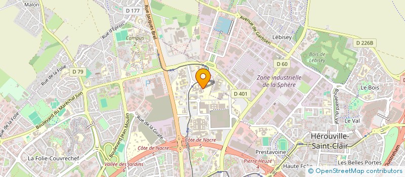 localisation de l'entreprise PROXIMAL à CAEN