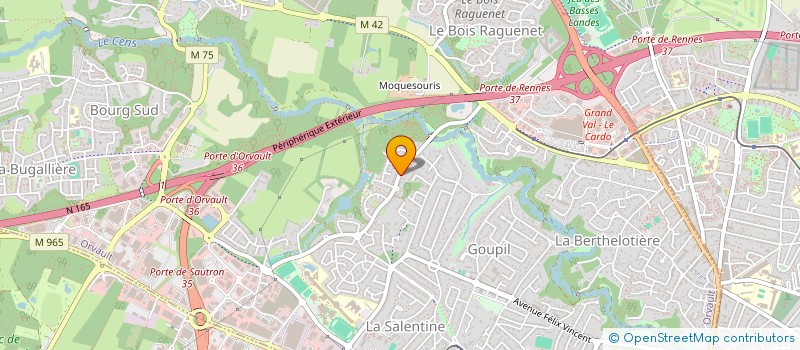 localisation de l'entreprise PROXIMEA RH à ORVAULT