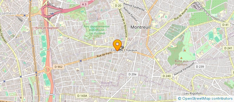 localisation de l'entreprise PROXIMED à MONTREUIL