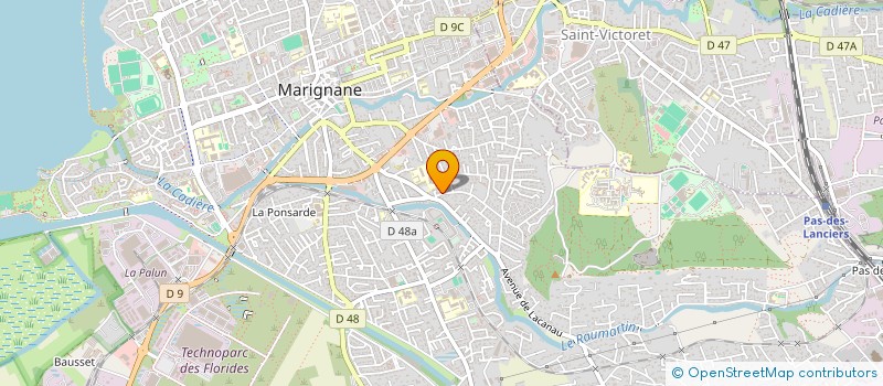 localisation de l'entreprise PROXIMELEC à MARIGNANE