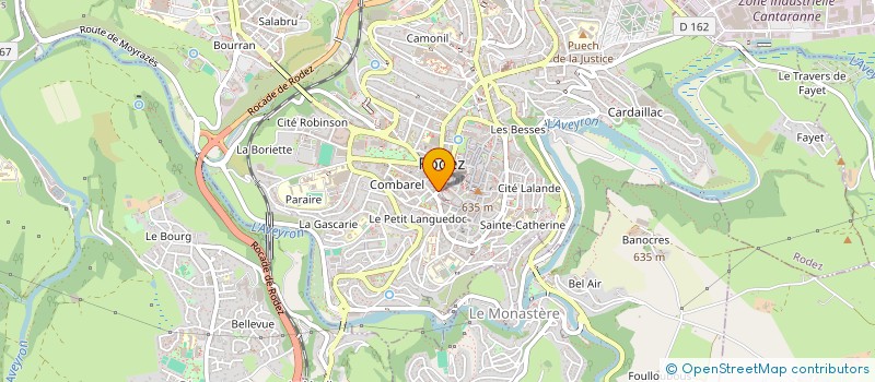 localisation de l'entreprise PROXIMMO à RODEZ