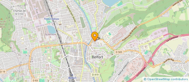 localisation de l'entreprise PROXIMO  BELFORT