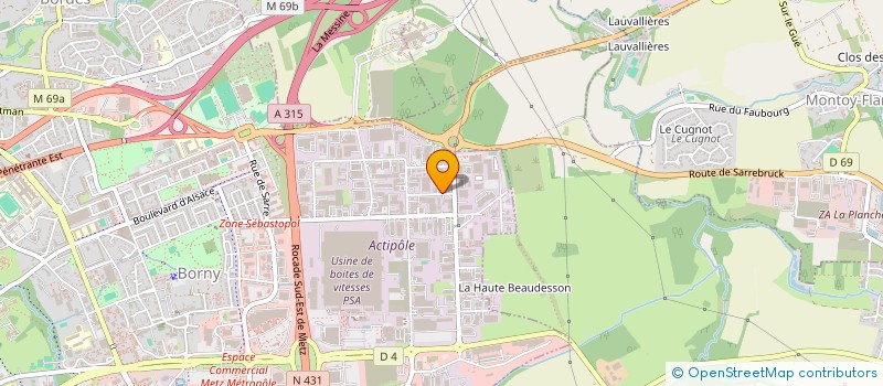 localisation de l'entreprise PROXISO EST à METZ