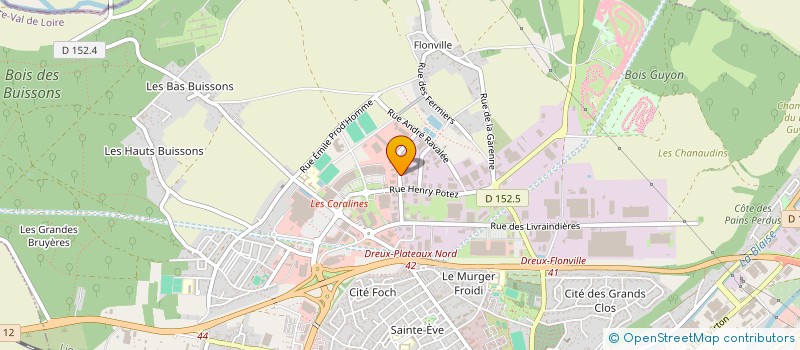 localisation de l'entreprise PROXISO OUEST à DREUX