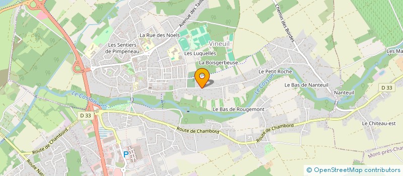 localisation de l'entreprise PROXISOL à VINEUIL