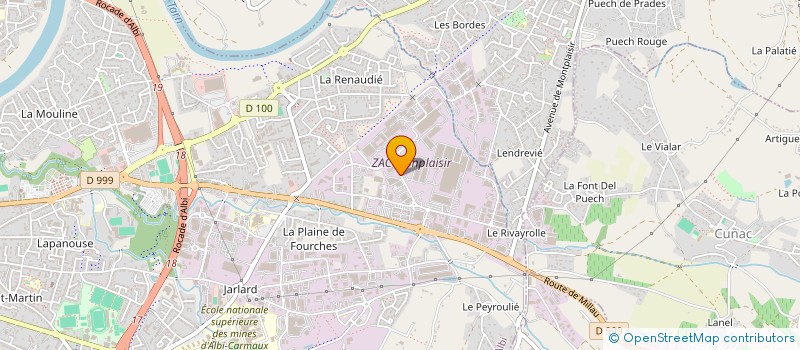 localisation de l'entreprise PROXIWEB PRO  ALBI