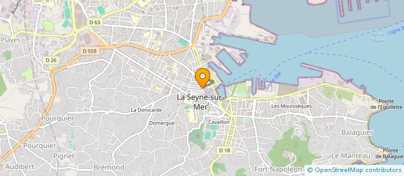 localisation de l'entreprise PROXYA à LA SEYNE-SUR-MER