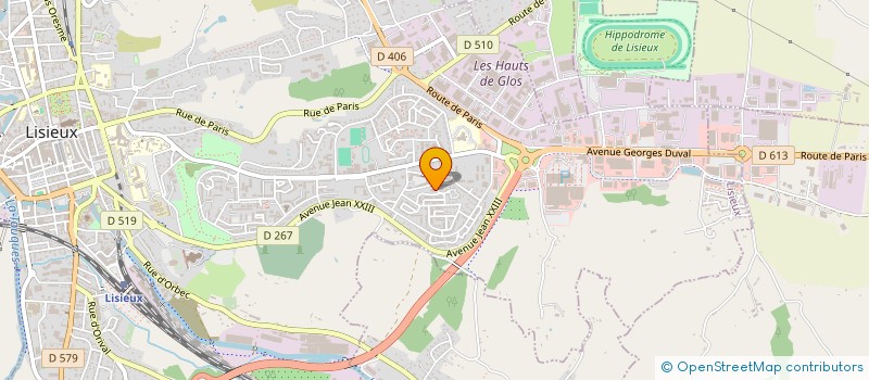 localisation de l'entreprise PROXYCOLIS à LISIEUX