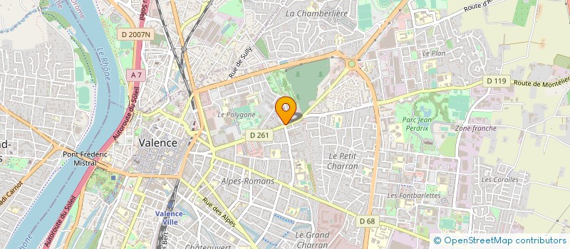 localisation de l'entreprise PROXYMAS à VALENCE