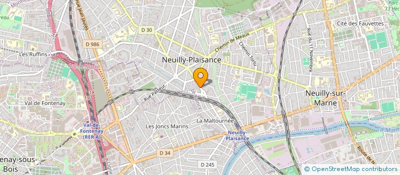 localisation de l'entreprise PROZO  NEUILLY-PLAISANCE