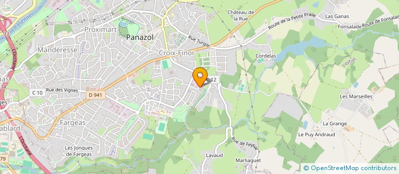 localisation de l'entreprise PROZOL à PANAZOL