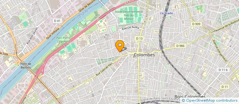 localisation de l'entreprise PROZOR-PVC à COLOMBES