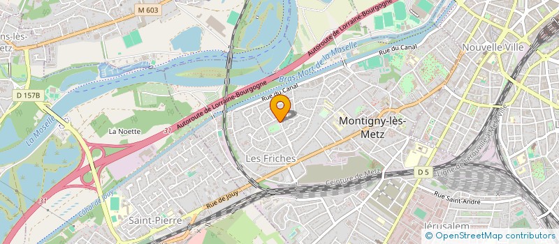 localisation de l'entreprise PRP à MONTIGNY-LES-METZ