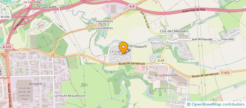 localisation de l'entreprise PRP CONSULTING à OGY-MONTOY-FLANVILLE
