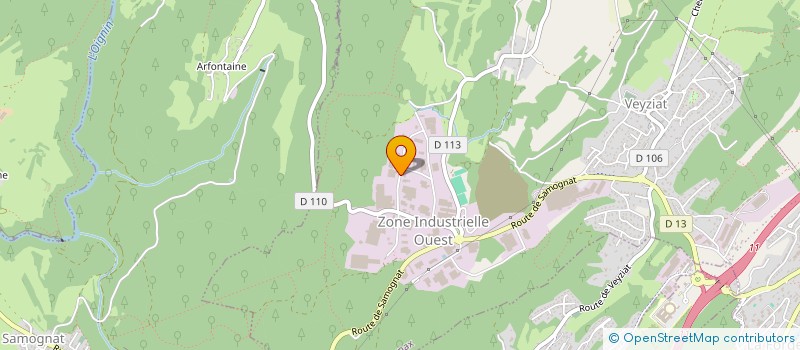 localisation de l'entreprise PRP CREATION à OYONNAX