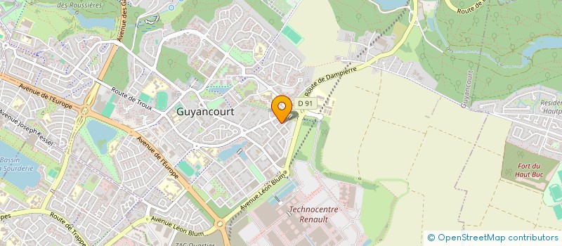 localisation de l'entreprise PRP SECURITY CONSULTING à GUYANCOURT