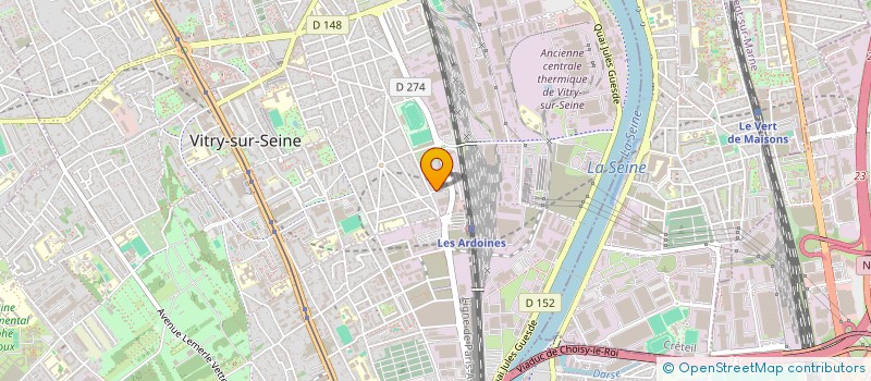 localisation de l'entreprise PRRENOV à VITRY-SUR-SEINE
