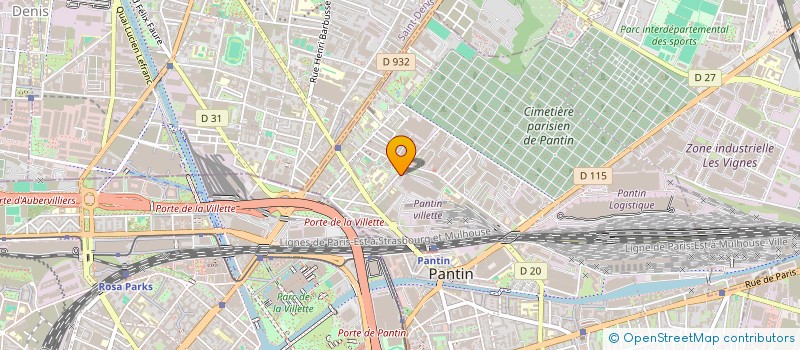 localisation de l'entreprise PRS  PANTIN