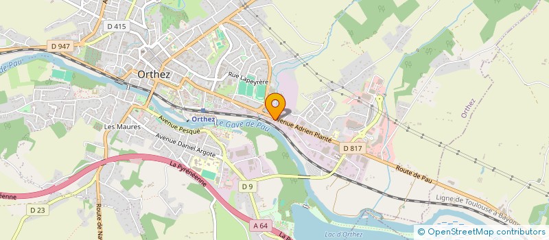 localisation de l'entreprise PRS BEARN à ORTHEZ