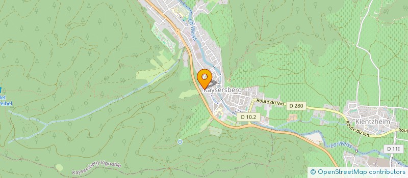 localisation de l'entreprise PRS DETTWEILER  KAYSERSBERG VIGNOBLE