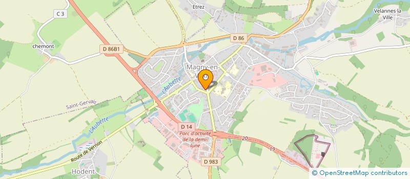 localisation de l'entreprise PRT IMMO  MAGNY-EN-VEXIN