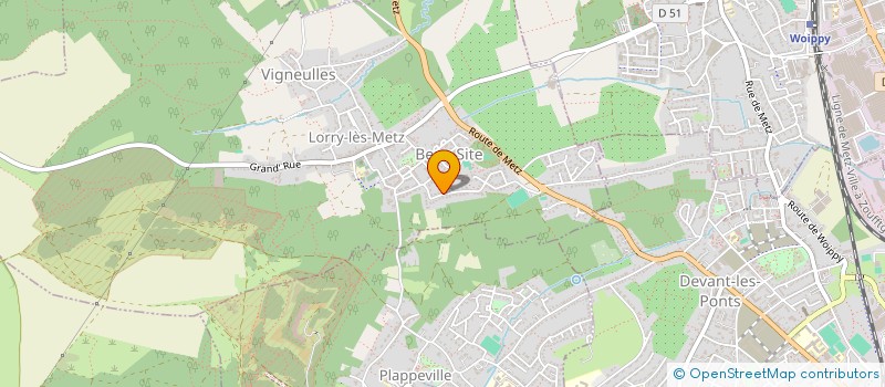 localisation de l'entreprise PRU'DENTS  LORRY-LES-METZ