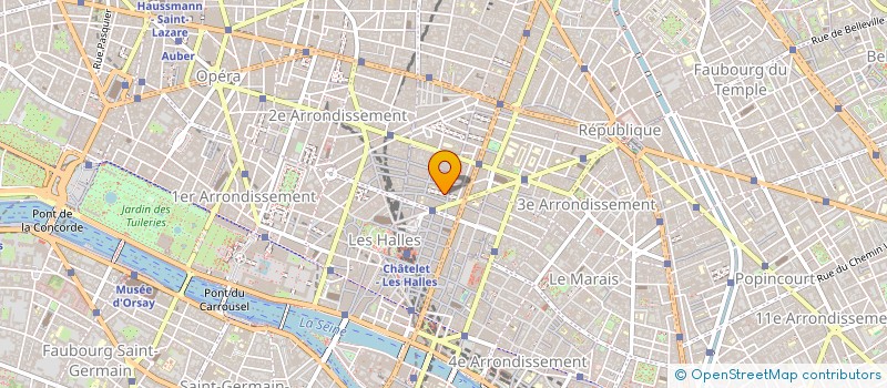 localisation de l'entreprise PRUD'HOMME SARL à PARIS