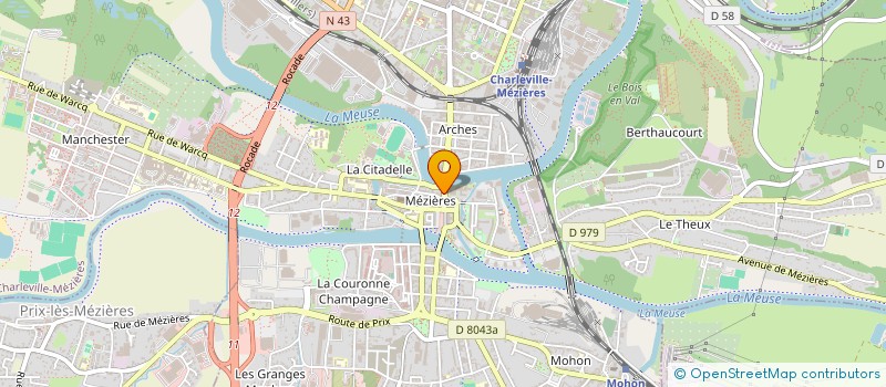 localisation de l'entreprise PRUDENCE SECURITE  CHARLEVILLE-MEZIERES